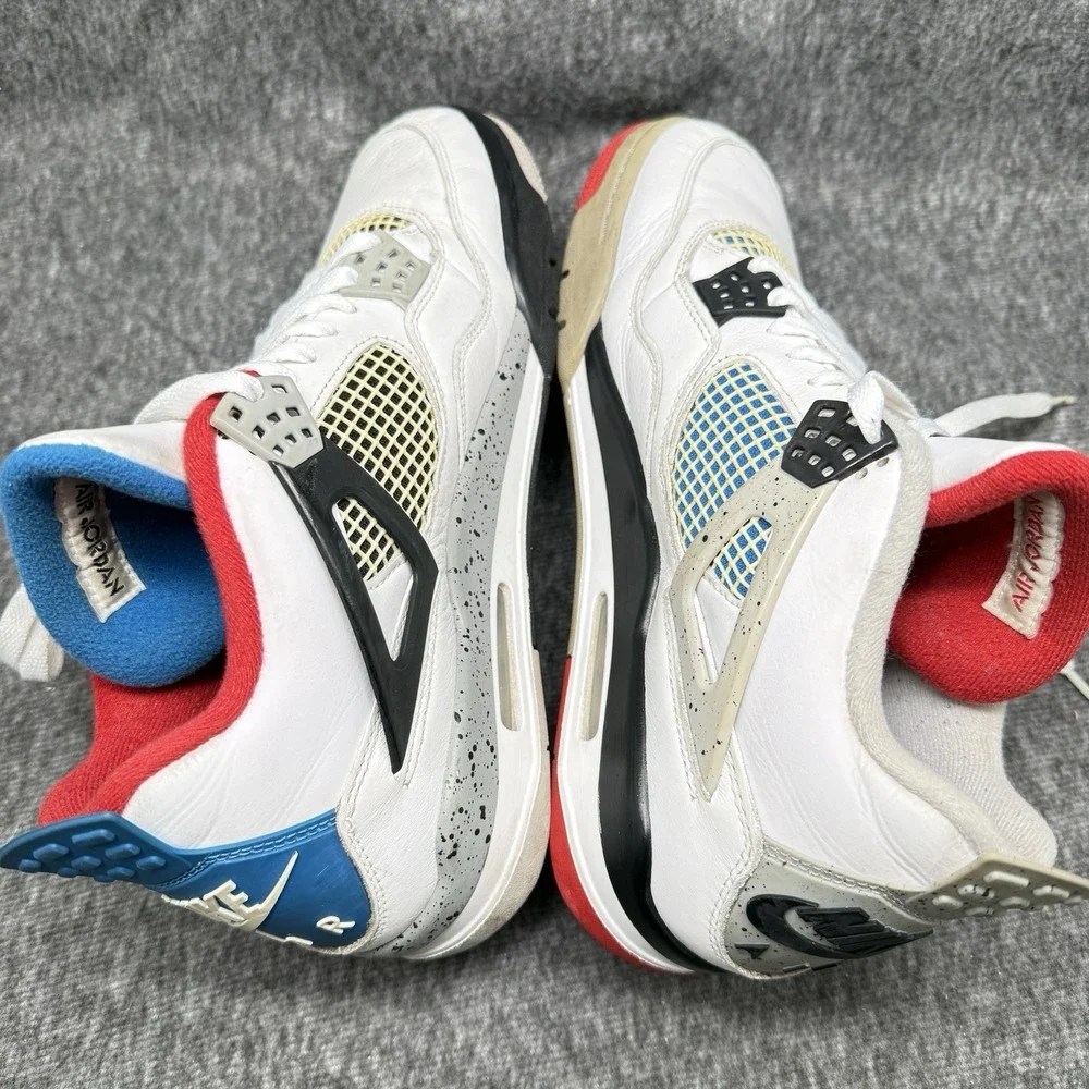 Air Jordan 4 Retro SE What The 4 Mens‎ 10.5 White Military Blue CI1184-146